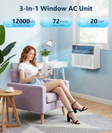 12000 BTU U Shaped Window Air Conditioner A5408W - ANTARCTIC - STARAir Conditioner