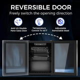 1.7 Cu. Ft Mini Beverage Refrigerator, 16 Bottles Compact Drink Cooler with Glass Door & Touch Controls - ANTARCTIC - STARBeverage Refrigerators