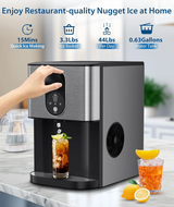 Antarctic Star Nugget Ice Maker with Soft Chewable Ice 44 Lbs/24H