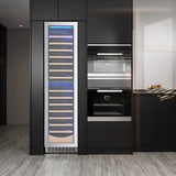 17.72" 111 Bottles Dual Zone Built - in/Freestanding Wine Refrigerator - ANTARCTIC - STAR
