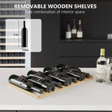 17.72" 111 Bottles Dual Zone Built - in/Freestanding Wine Refrigerator - ANTARCTIC - STAR