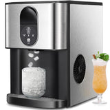 Nugget Ice Maker,Countertop Ice Maker with Soft Chewable Ice,44 Lbs/24H