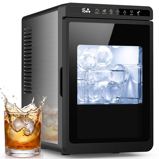 2.17" Clear Ice Ball Maker Countertop, Sphere Ice Maker Machine - ANTARCTIC-STARice maker