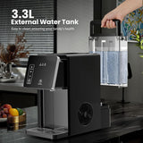 26LBS/24H Countertop Ice Machine with 3.3L Removable Water Tank - ANTARCTIC - STARice maker