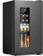 3.2 Cu.Ft Mini Fridge Auto Defrost Beverage Refrigerator, 130 Can with Glass Door &Adjustable Shelves - ANTARCTIC - STARBeverage Refrigerators