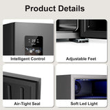 3.2 Cu.Ft Mini Fridge Auto Defrost Beverage Refrigerator, 130 Can with Glass Door &Adjustable Shelves - ANTARCTIC - STARBeverage Refrigerators