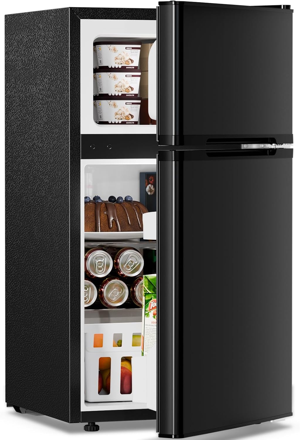 3.2 Cu.Ft,Mini Refrigerator with Freezer,Double Door Mini Fridge - ANTARCTIC - STARMini Fridge