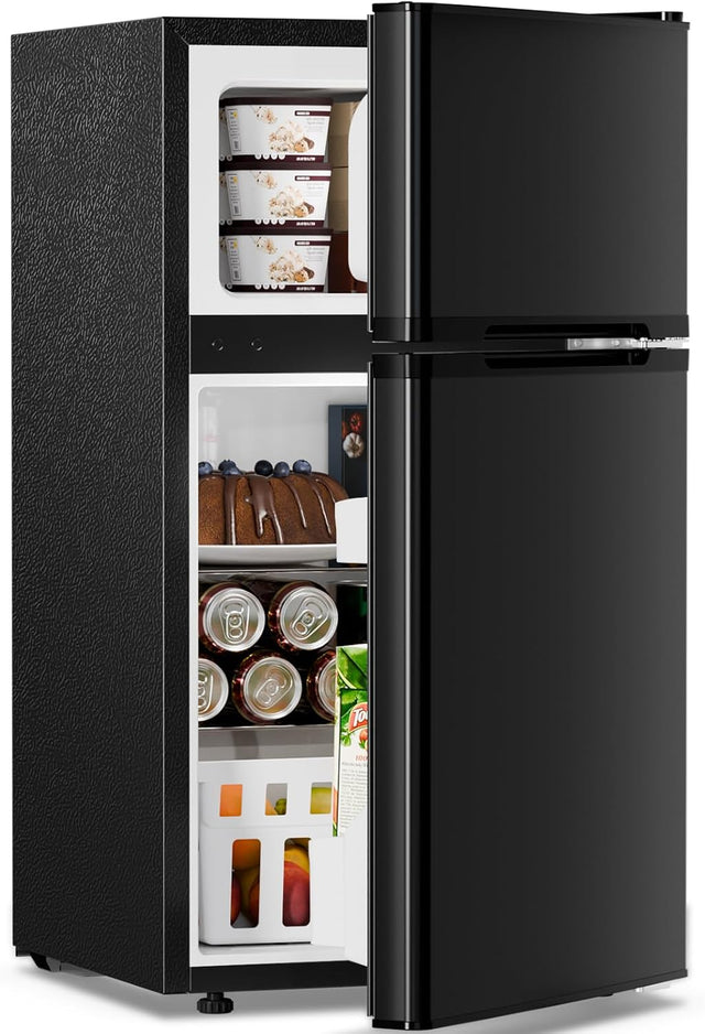 3.2 Cu.Ft,Mini Refrigerator with Freezer,Double Door Mini Fridge - ANTARCTIC - STARMini Fridge