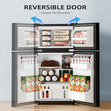 3.2 Cu.Ft,Mini Refrigerator with Freezer,Double Door Mini Fridge - ANTARCTIC - STARMini Fridge