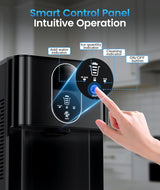 33LBS/24H Countertop Nugget Ice Maker Pebble Sonic Ice Machine Countertop, Touch - Free Ice, Self - Cleaning, Mistalo Drop Slim for Home Kitchen Office - ANTARCTIC - STARice maker