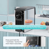 33LBS/24H Countertop Nugget Ice Maker Pebble Sonic Ice Machine Countertop, Touch-Free Ice, Self-Cleaning, Mistalo Drop Slim for Home Kitchen Office - ANTARCTIC-STARice maker