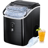 Antarctic-star Nugget Ice Maker Countertop, Portable Ice Maker Machine with Self-Cleaning Function