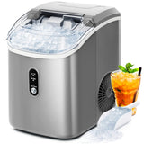 Antarctic-star Nugget Ice Maker Countertop, Portable Ice Maker Machine with Self-Cleaning Function
