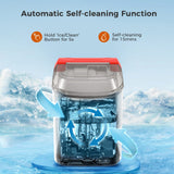 Antarctic-star Nugget Ice Maker Countertop, Portable Ice Maker Machine with Self-Cleaning Function