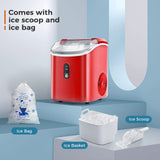 Antarctic-star Nugget Ice Maker Countertop, Portable Ice Maker Machine with Self-Cleaning Function