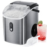 Nugget Countertop Ice Maker with Soft Chewable Ice, 34Lbs/24H, Pebble Portable Ice Machine with Ice Scoop, Self-Cleaning