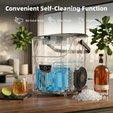 35Lbs Nugget Ice Maker Countertop, Portable Chewable Crushed Ice Machine with Self - Cleaning - ANTARCTIC - STARice maker
