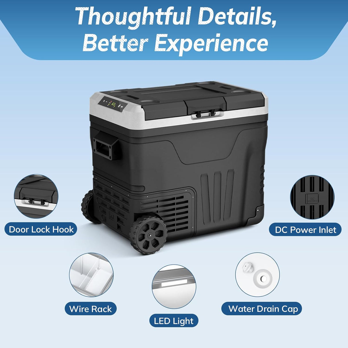 53QT Portable Car Refrigerator 58150RVR0 - ANTARCTIC - STARCar Refrigerators