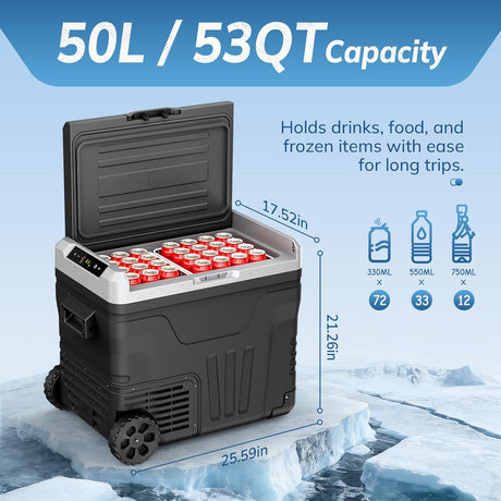 53QT Portable Car Refrigerator 58150RVR0 - ANTARCTIC - STARCar Refrigerators