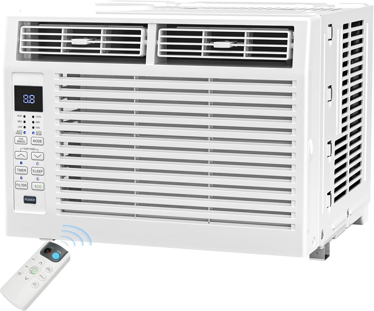 6,000 BTU Window Air Conditioner, 6 in 1 Modes Air Conditioner Window Unit with Remote Control - ANTARCTIC - STARAir Conditioner
