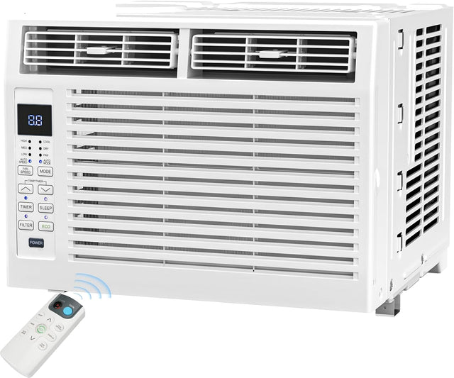 6,000 BTU Window Air Conditioner, 6 in 1 Modes Air Conditioner Window Unit with Remote Control - ANTARCTIC - STARAir Conditioner