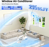6,000 BTU Window Air Conditioner, 6 in 1 Modes Air Conditioner Window Unit with Remote Control - ANTARCTIC - STARAir Conditioner