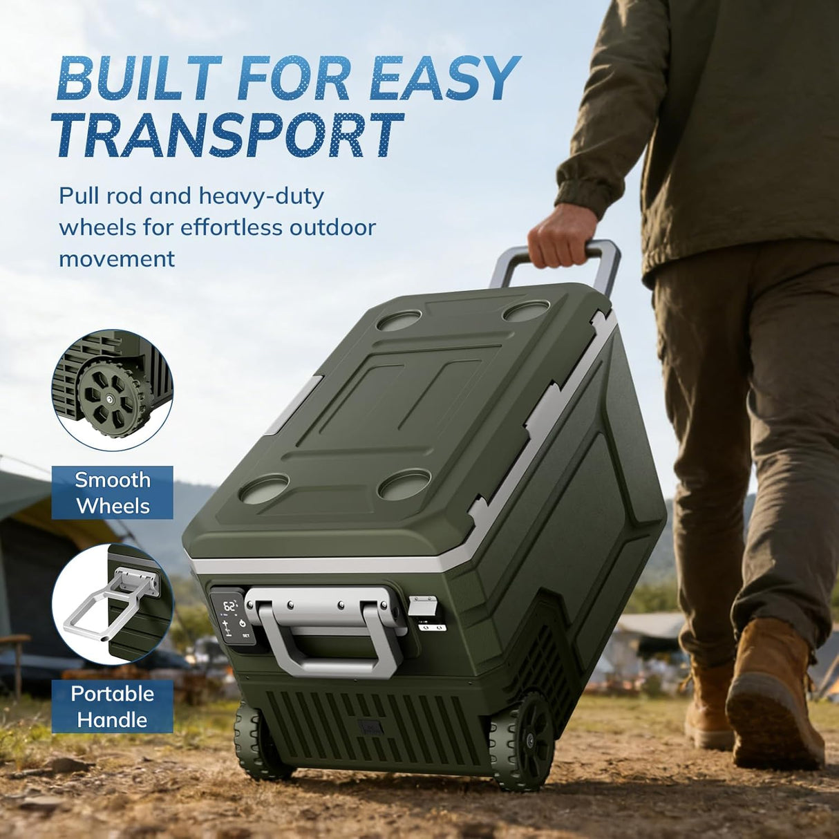68QT Portable Car Refrigerator 58065RVR0 - ANTARCTIC - STARCar Refrigerators