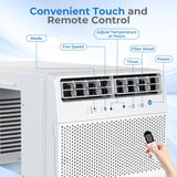 Antarctic Star U-Shaped Air Conditioner Window Unit 10000BTU, Ultra Quiet Window Air Conditioner Cools up to 450 Sq. Ft, Saddle Window AC Units with Full Window View, Energy Saving, Easy to install
