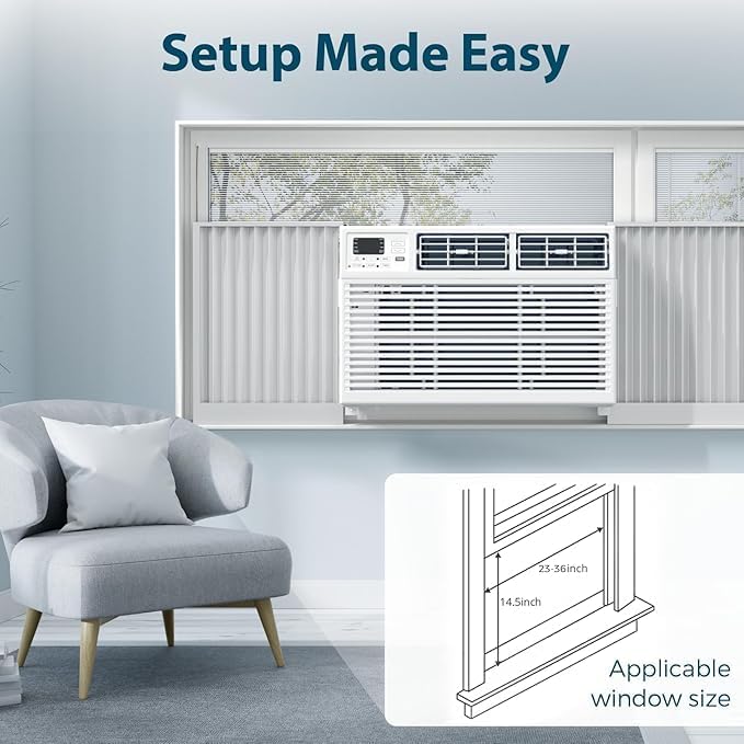 8,000 BTU Air Conditioner Winodw Unit Cools up to 350 Sq. Ft - ANTARCTIC - STARAir Conditioner