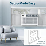 8,000 BTU Air Conditioner Winodw Unit Cools up to 350 Sq. Ft - ANTARCTIC - STARAir Conditioner