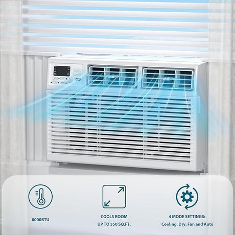 8,000 BTU Air Conditioner Winodw Unit Cools up to 350 Sq. Ft - ANTARCTIC - STARAir Conditioner