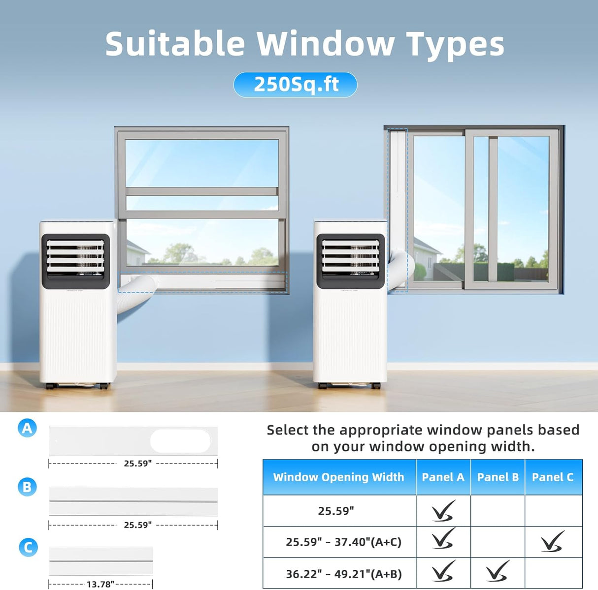 8000BTU Portable Air Conditioner with Remote – 3 - in - 1 Cooling, Fan & Dehumidifier AC4216T - ANTARCTIC - STARAir Conditioner