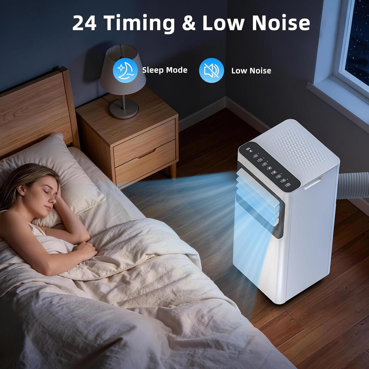 8000BTU Portable Air Conditioner with Remote – 3 - in - 1 Cooling, Fan & Dehumidifier AC4216T - ANTARCTIC - STARAir Conditioner