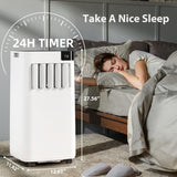 8,080 BTU Portable Air Conditioner, 3 in 1 Portable AC with Cool, Dry, Fan Modes - ANTARCTIC - STARAir Conditioner