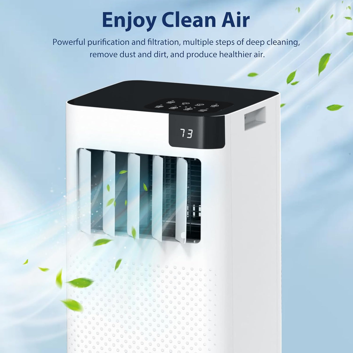 8,080 BTU Portable Air Conditioner, 3 in 1 Portable AC with Cool, Dry, Fan Modes - ANTARCTIC - STARAir Conditioner