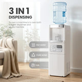 Water dispenser with ice machine in a living room setting