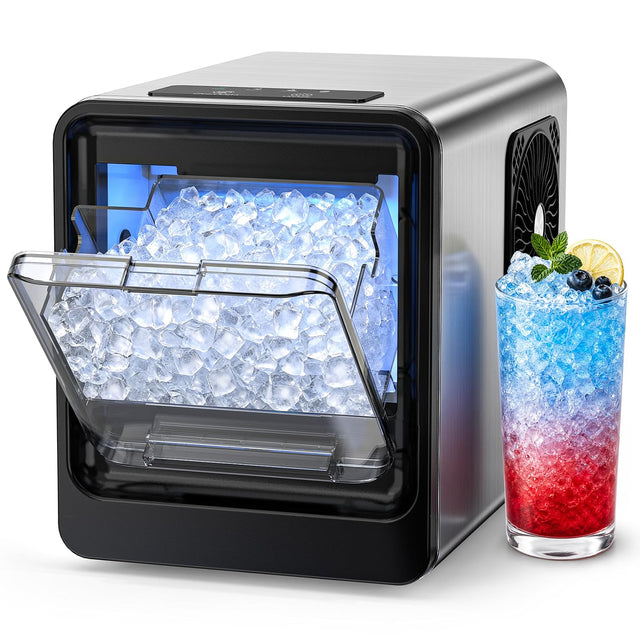 Nugget Ice Maker Countertop, Ready in 4 Mins, 35Lbs/24H