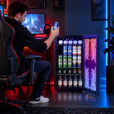 Antarctic Star 3.2 Cu. Ft. Gaming Beverage Refrigerator with Glass Door