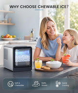 Nugget Ice Maker Countertop, Ready in 4 Mins, 35Lbs/24H