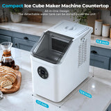 Countertop Ice Cube Maker, 16Pcs Ready in 13 Mins, 26Lbs/Day