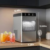 Antarctic Star Countertop Nugget Ice Maker, 6-8 Mins Fast Ice Making, 34 lbs/24H