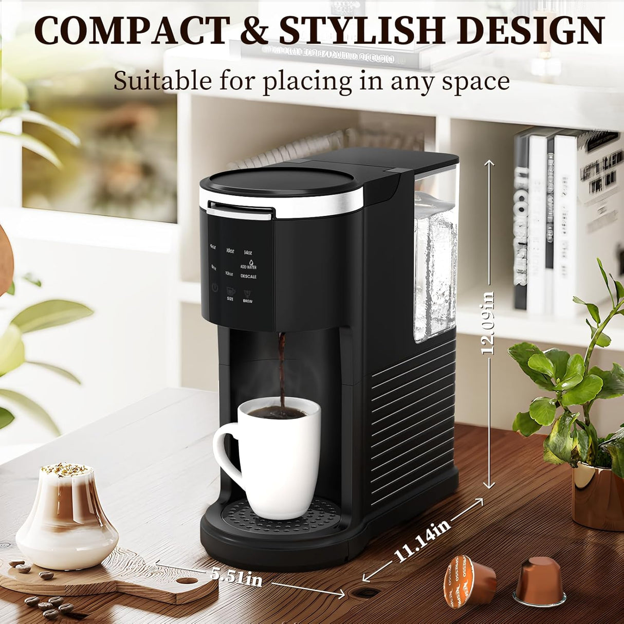 Antarctic Star Coffee Machine K-Cup Pods & Ground Coffee Maker