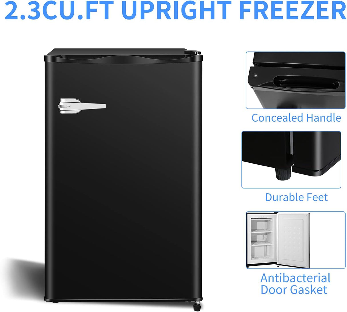 Antarctic Star Mini Upright Freezer -2.3 cu.ft