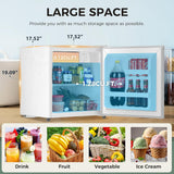 Antarctic Star Mini Fridge Compact Refrigerator with Freezer