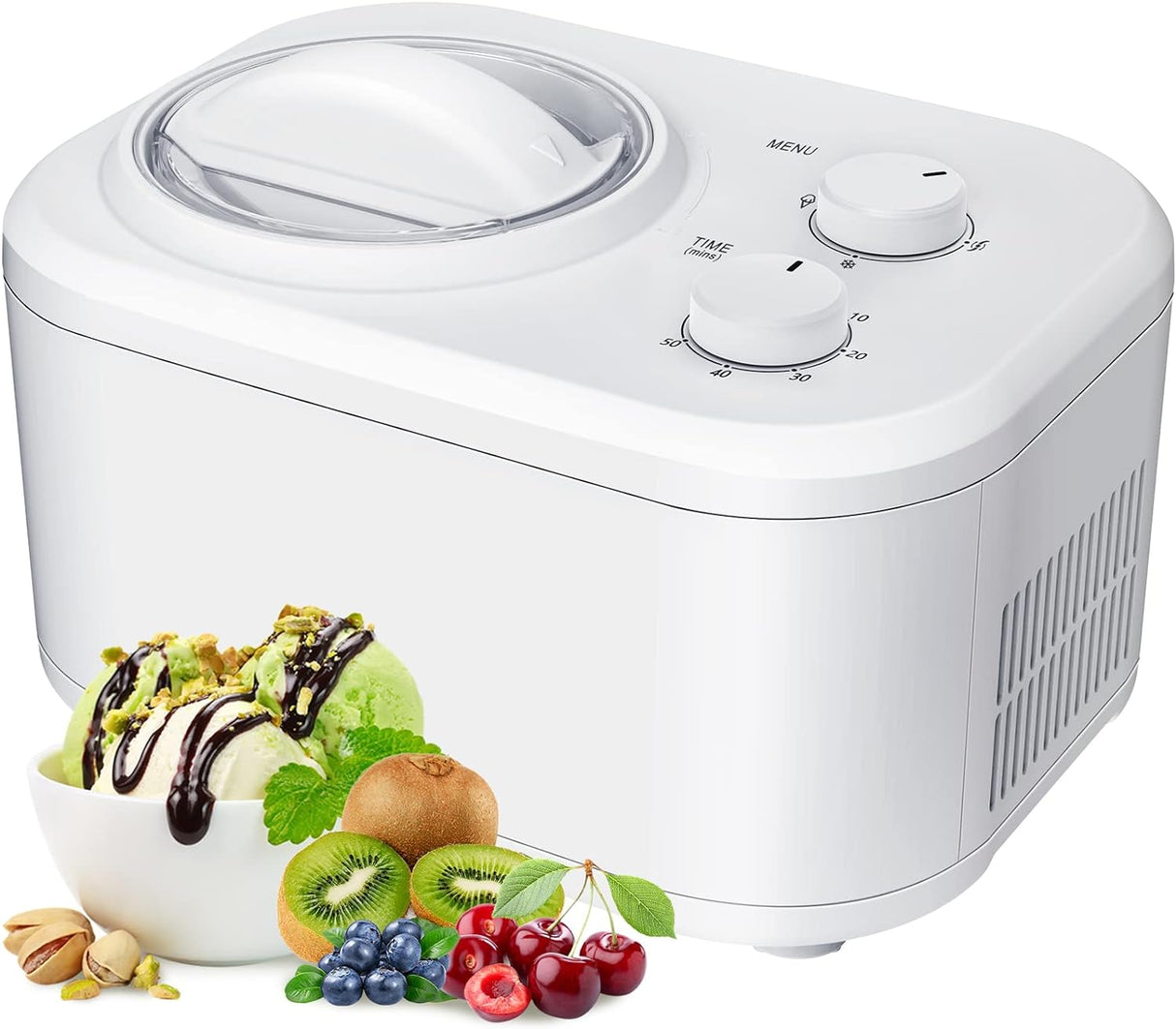 Antarctic Star Electric Ice Cream Maker with Compressor