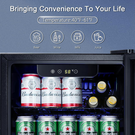 Antarctic Star Beverage Refrigerator Cooler-1.7Cu.Ft