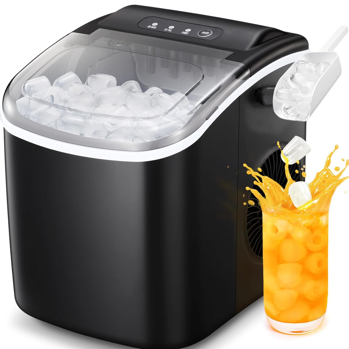 Antarctic Star Countertop Ice Maker Portable Ice Machine with Handle