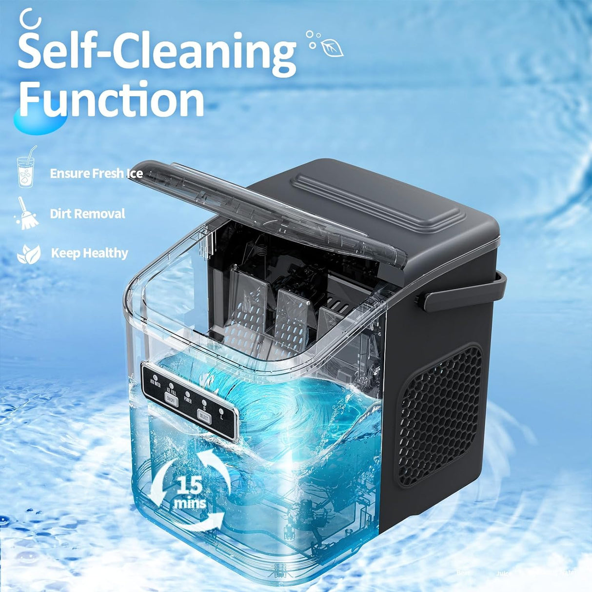 Countertop Ice Maker Antarctic Star Retro Ice Machine