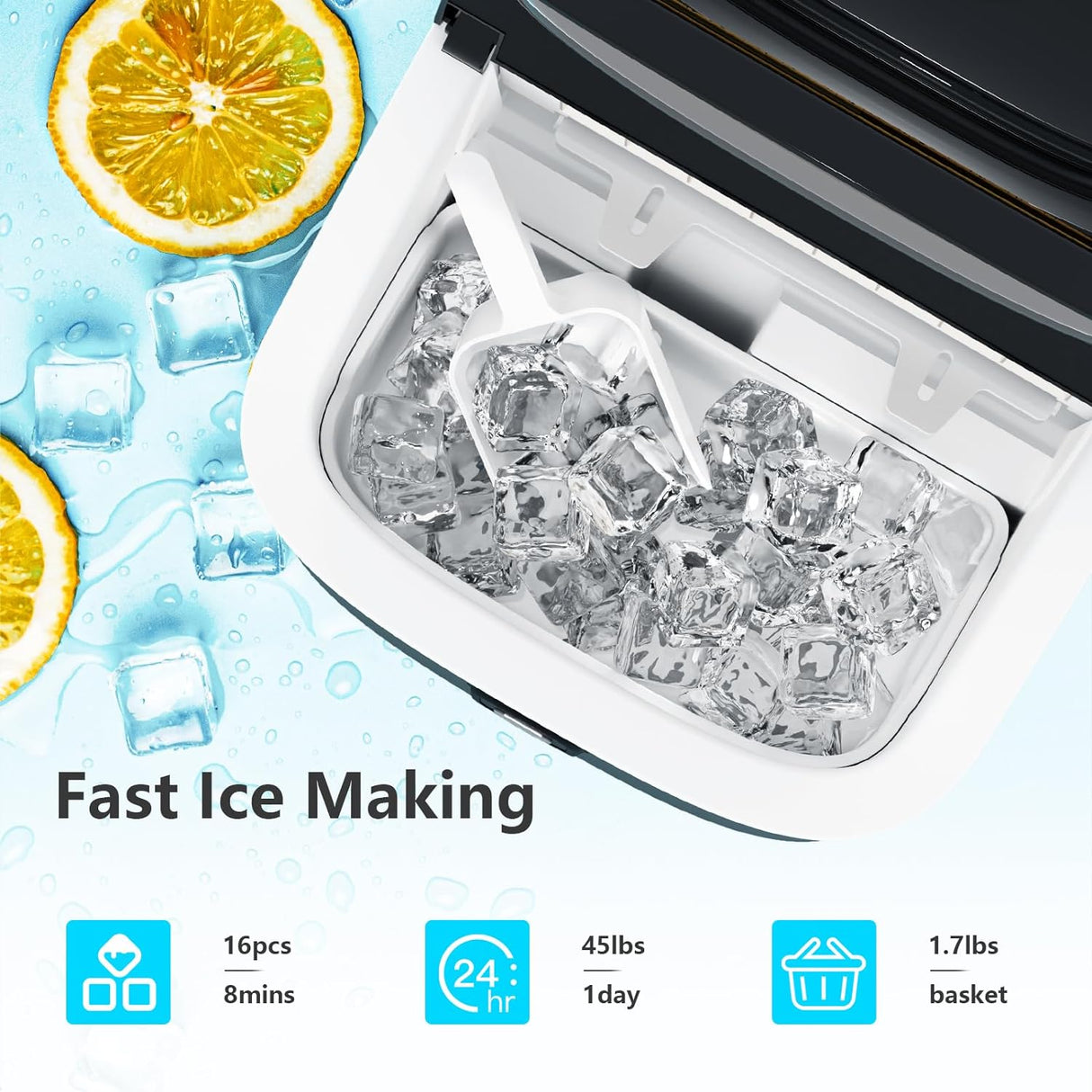 Antarctic Star Countertop Ice Maker Machine