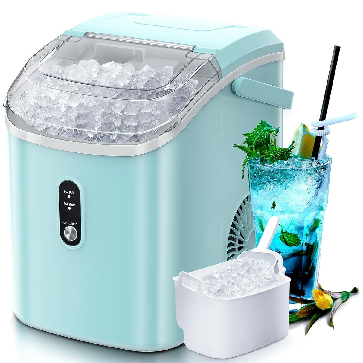 Nugget Countertop Ice Maker with Soft Chewable Pellet Ice